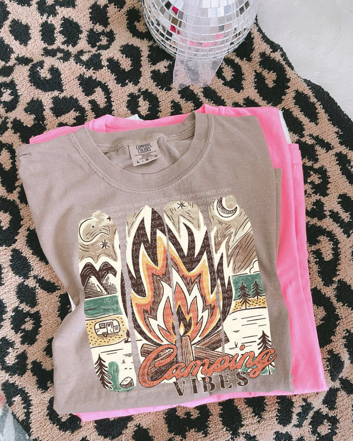 Camping Vibes DTF Print