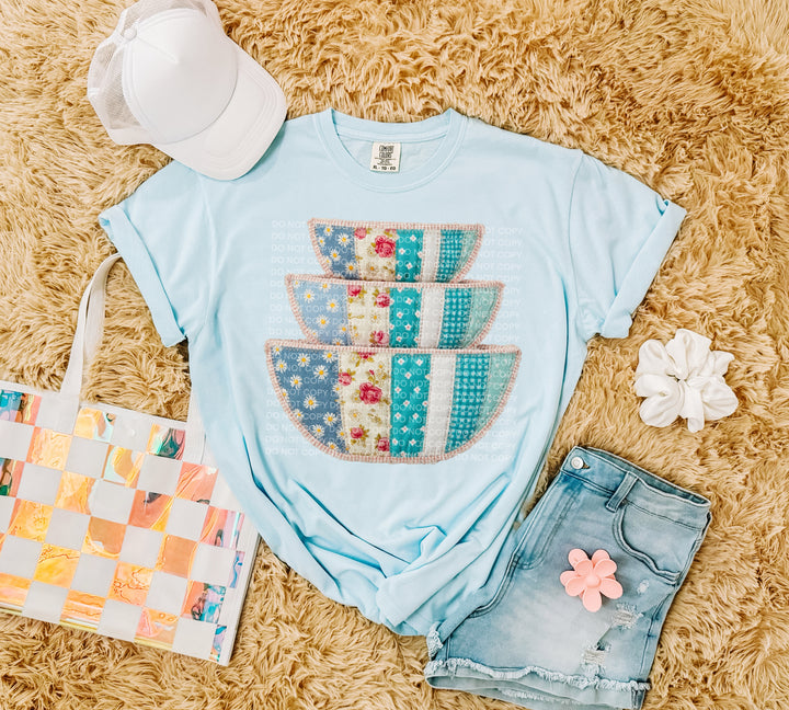 Patchwork Bowls DTF Print