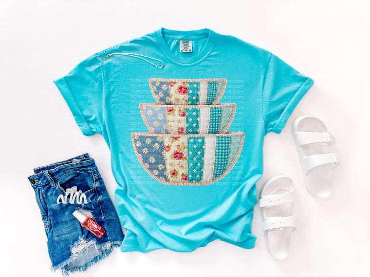 Patchwork Bowls DTF Print