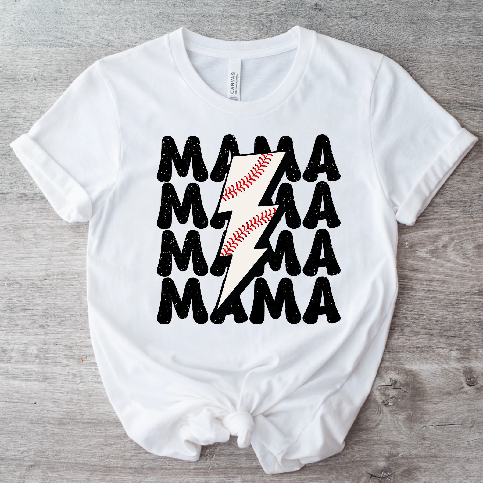 Sports Mama Lightning Bolt DTF Print