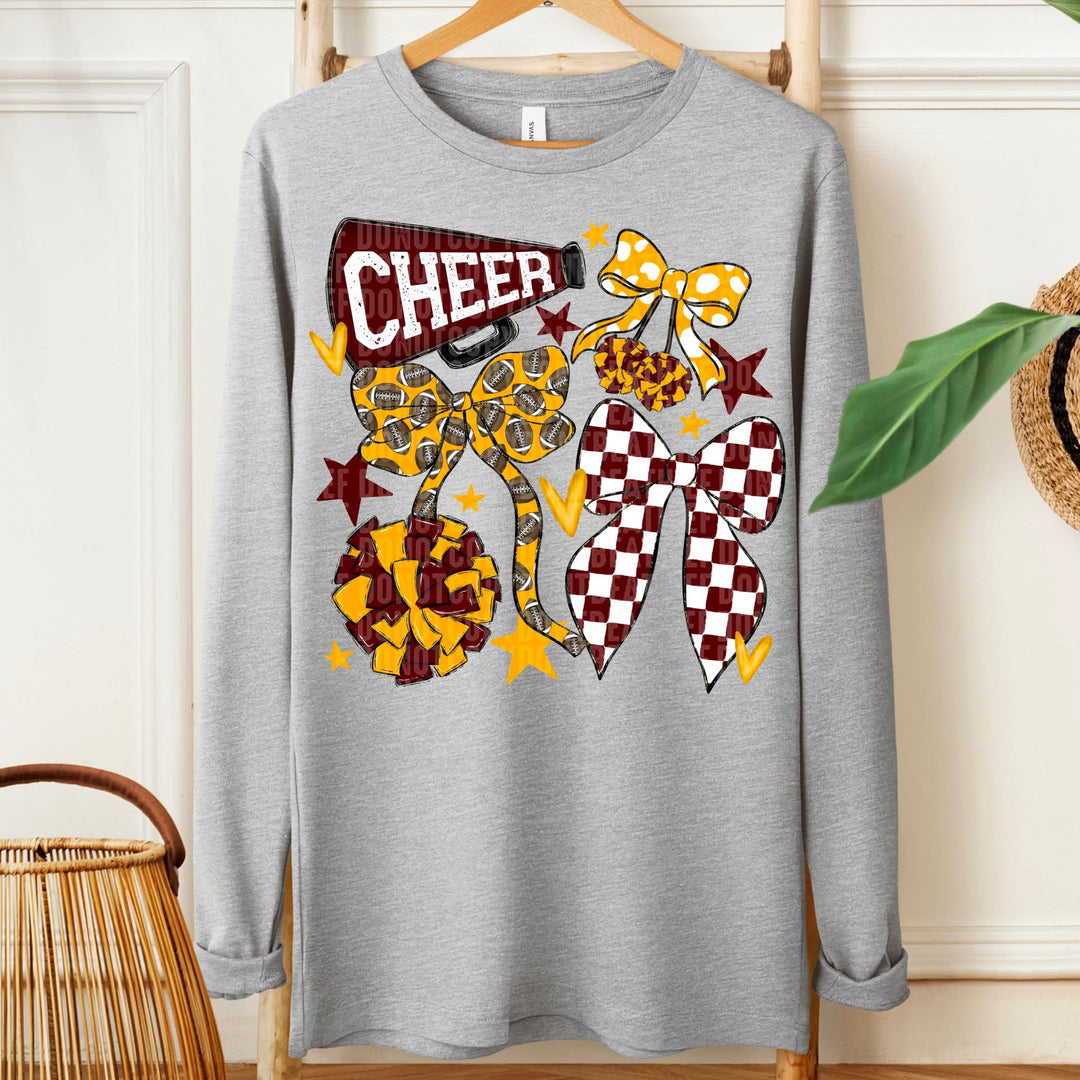 Cheer Long Sleeve Printed Tee