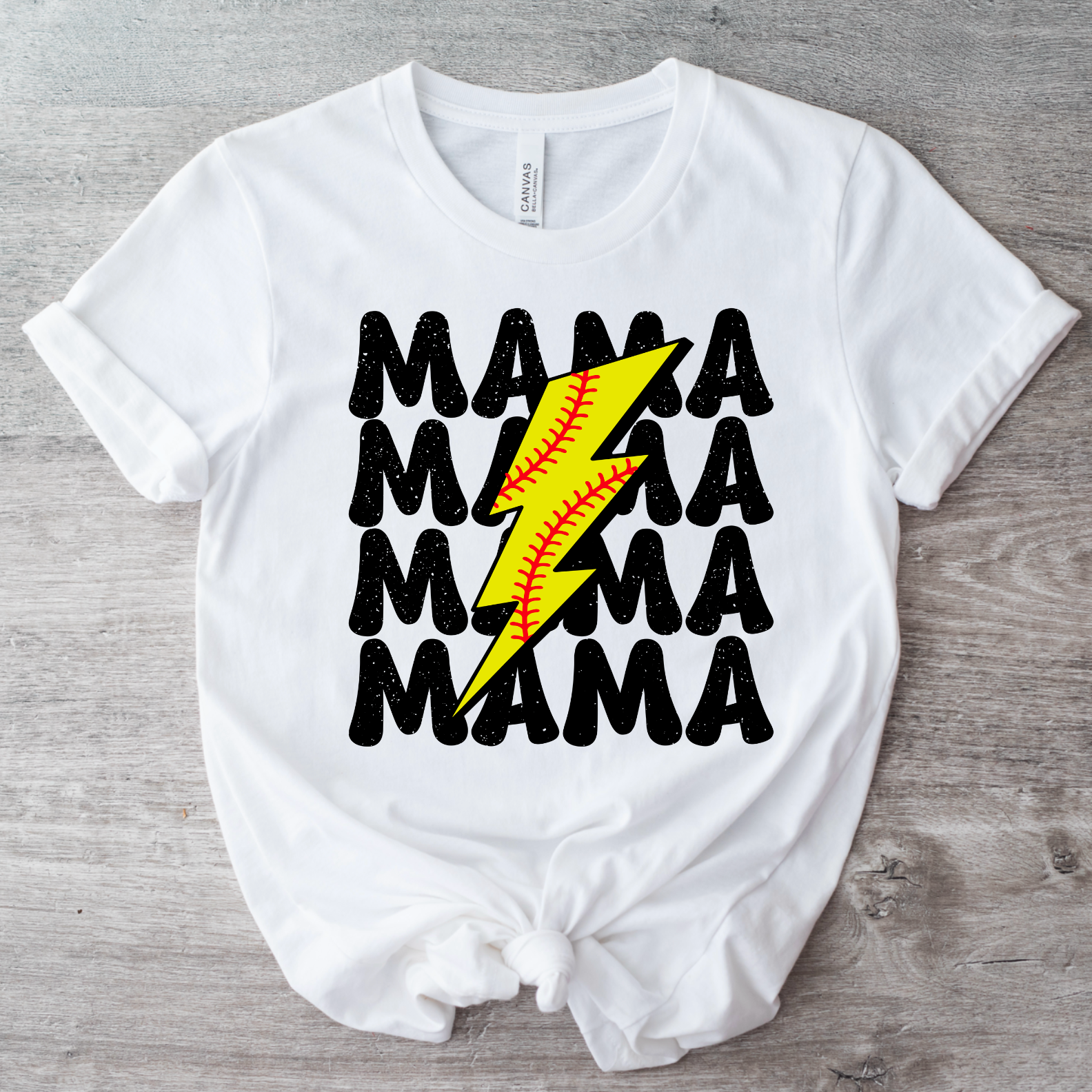 Sports Mama Lightning Bolt DTF Print