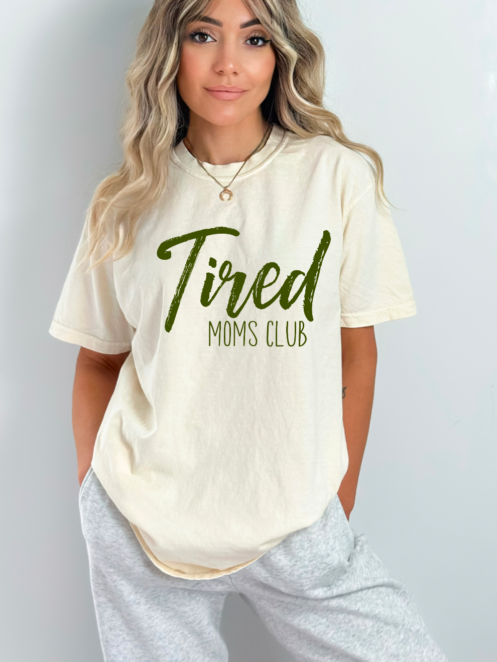 Tired Moms Club DTF Print