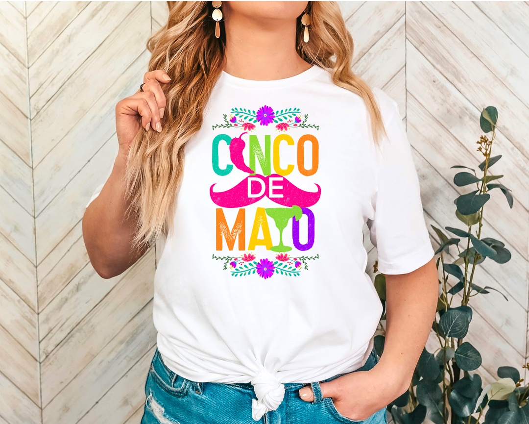 Cinco De Mayo Mustache DTF Print