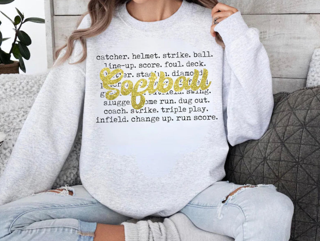 Softball Definition DTF Print