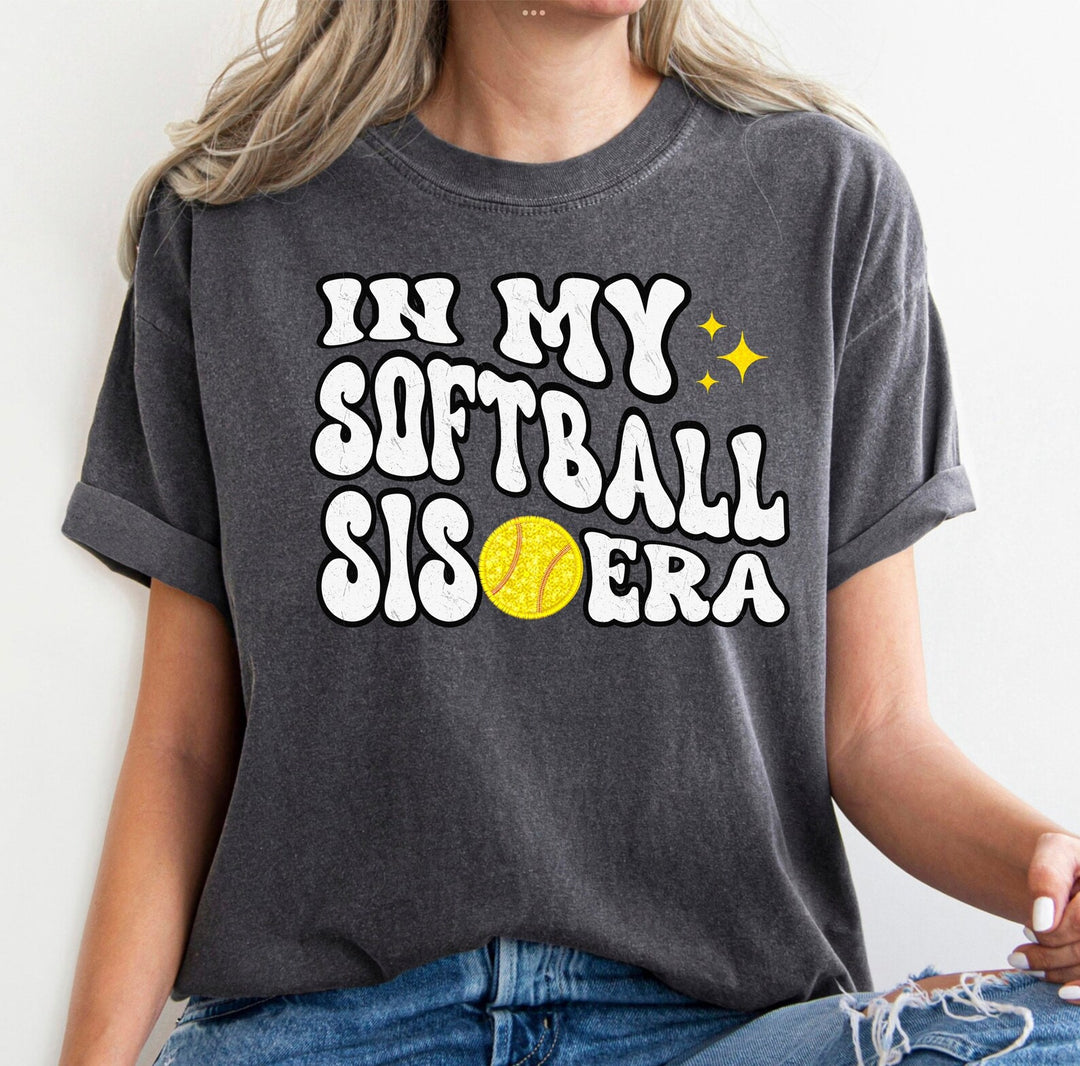 In My Softball Sis Era DTF Print