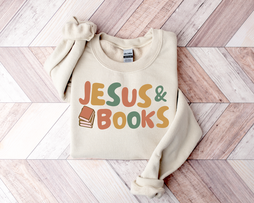 Jesus & Books DTF Print