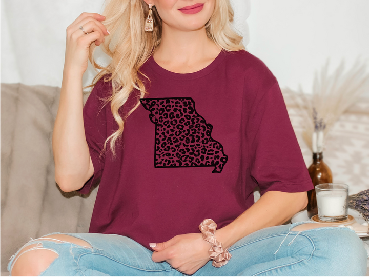 Solid Leopard States DTF Print