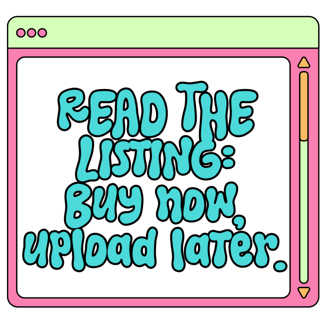 BUY NOW, UPLOAD LATER/PRE-MADE Custom DTF and Gang Sheet - DTF Print up to 22”x120”