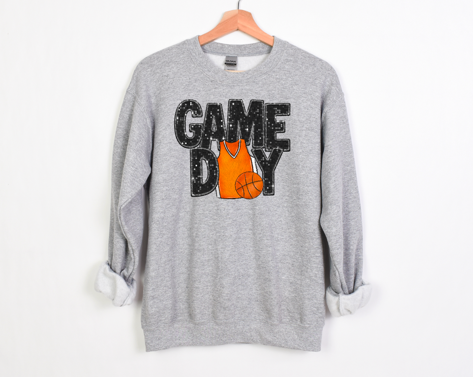 Game Day Faux Glitter Jersey DTF Print