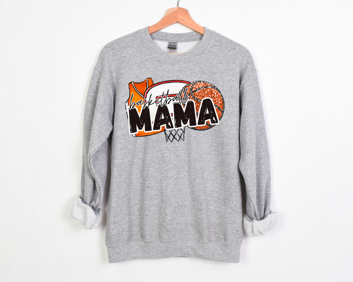 Basketball Mama Jersey Faux Glitter DTF Print