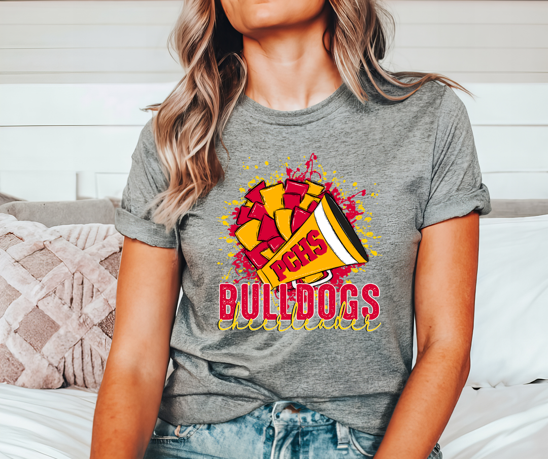 Bulldogs Cheerleaders Yellow Gold DTF Print