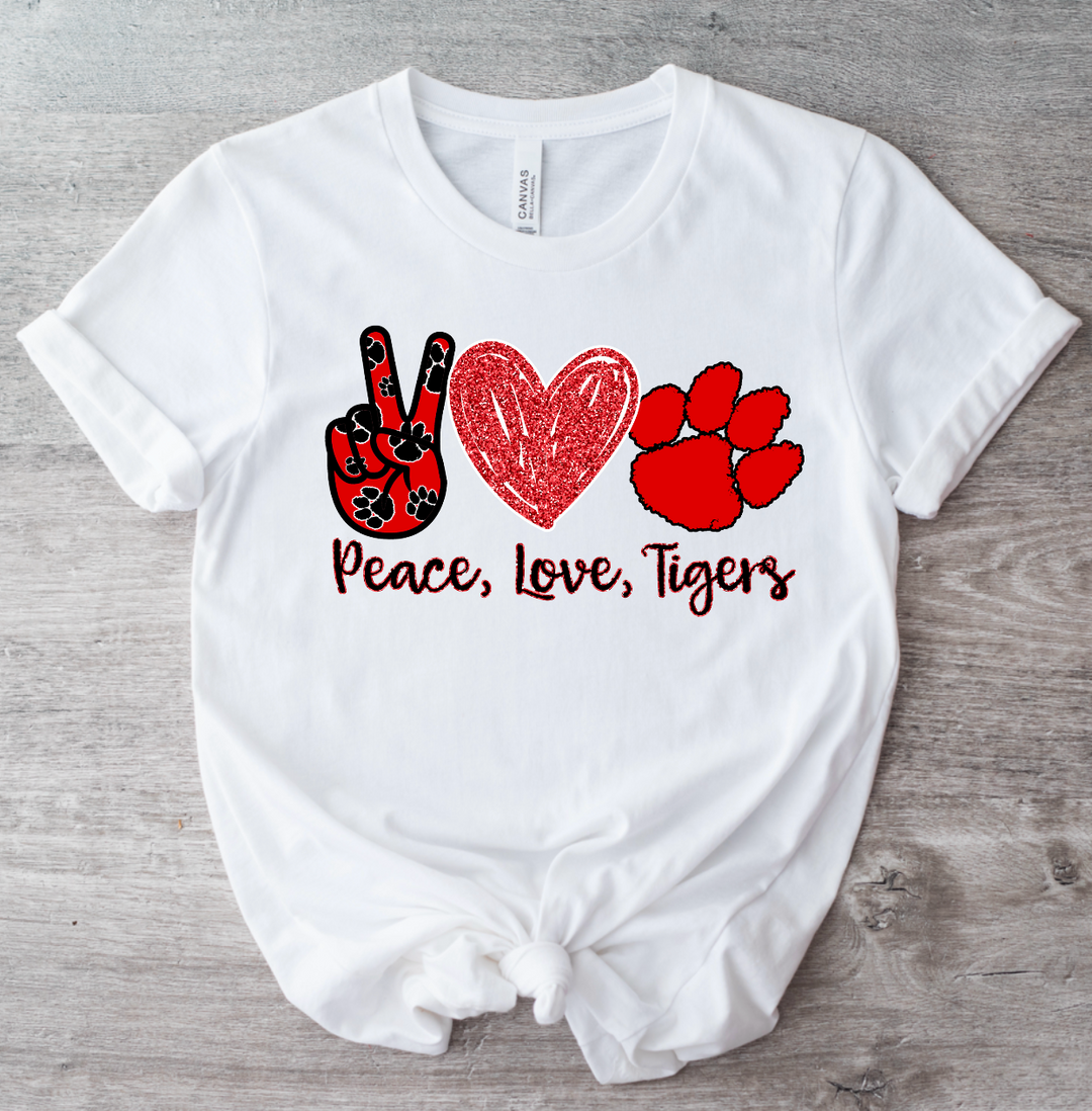 Peace Love Tigers DTF Print