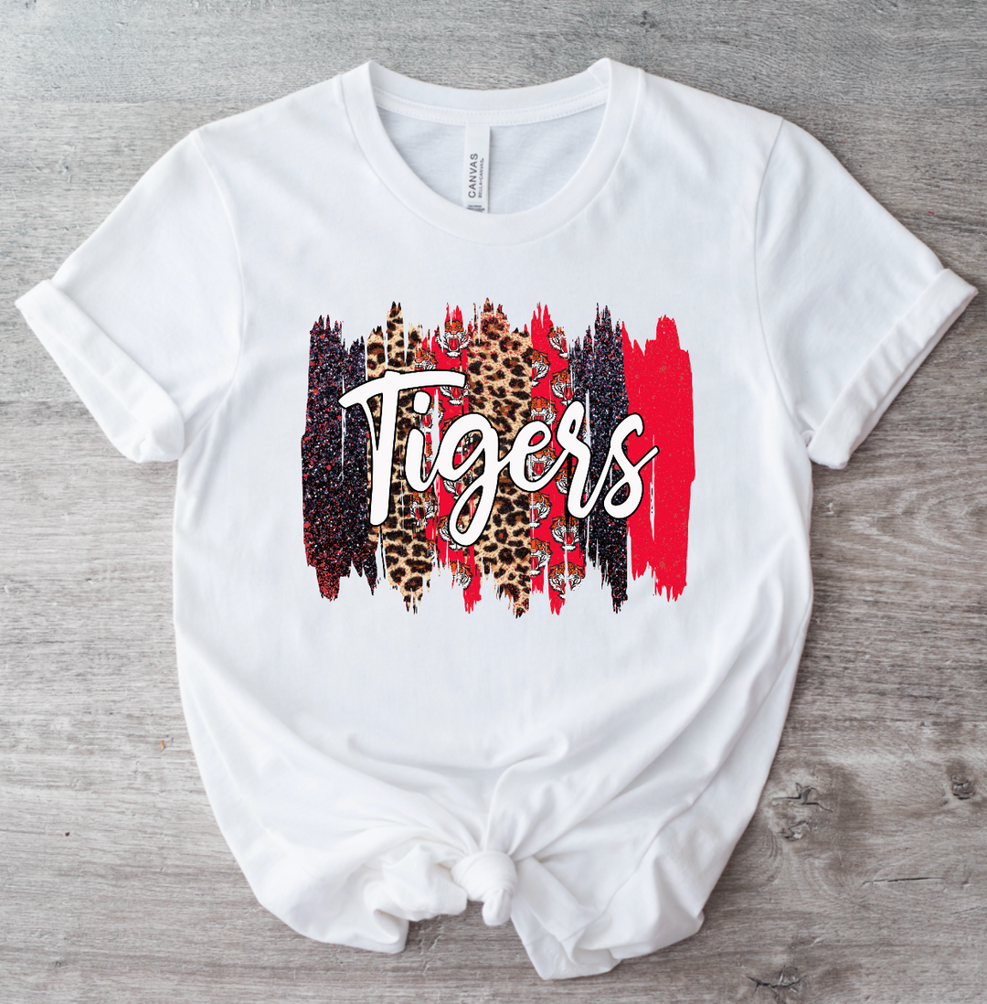 Tigers Brushstroke DTF Print