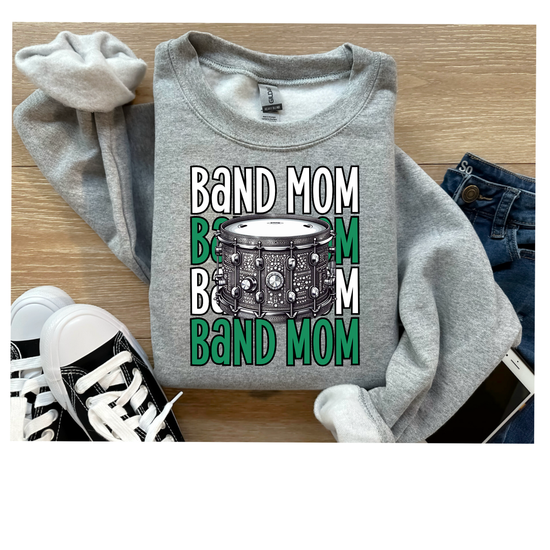 Band Mom Green DTF Print