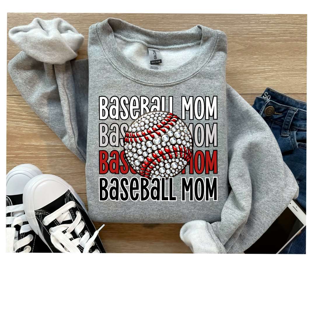 Baseball Mom DTF Print