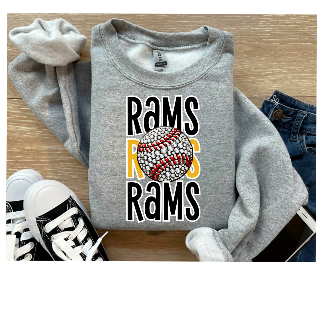 Rams Baseball DTF Print