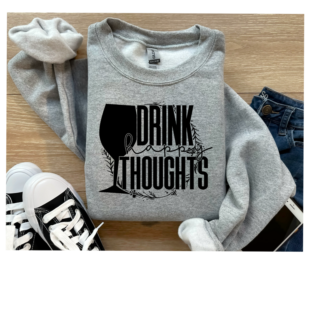 Drink Happy Thoughts DTF Print