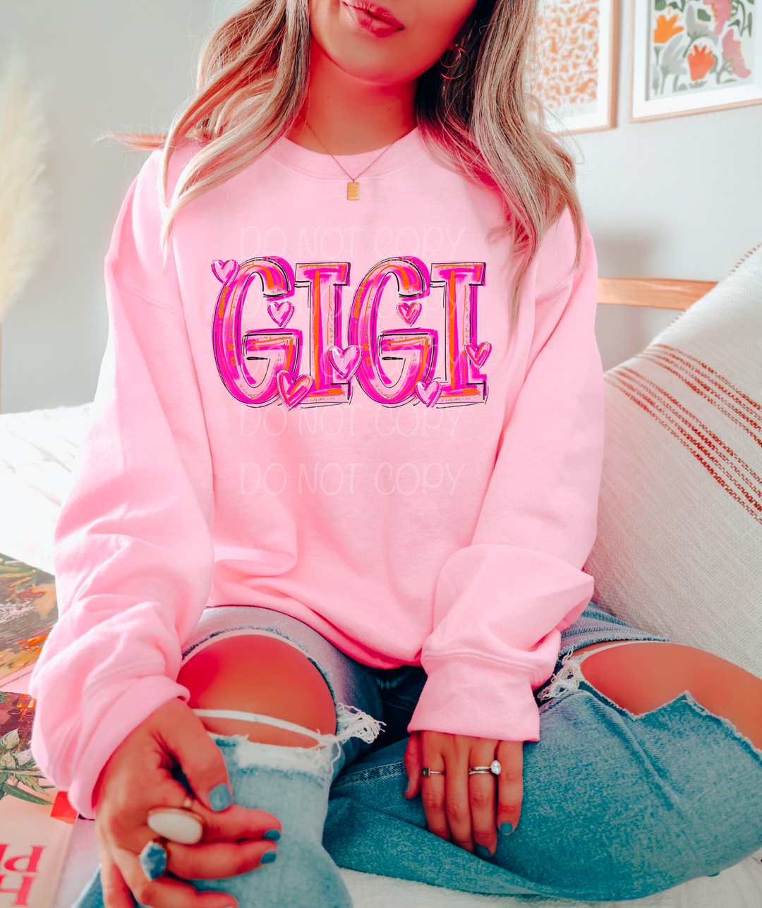 Pretty In Pink Names DTF Print