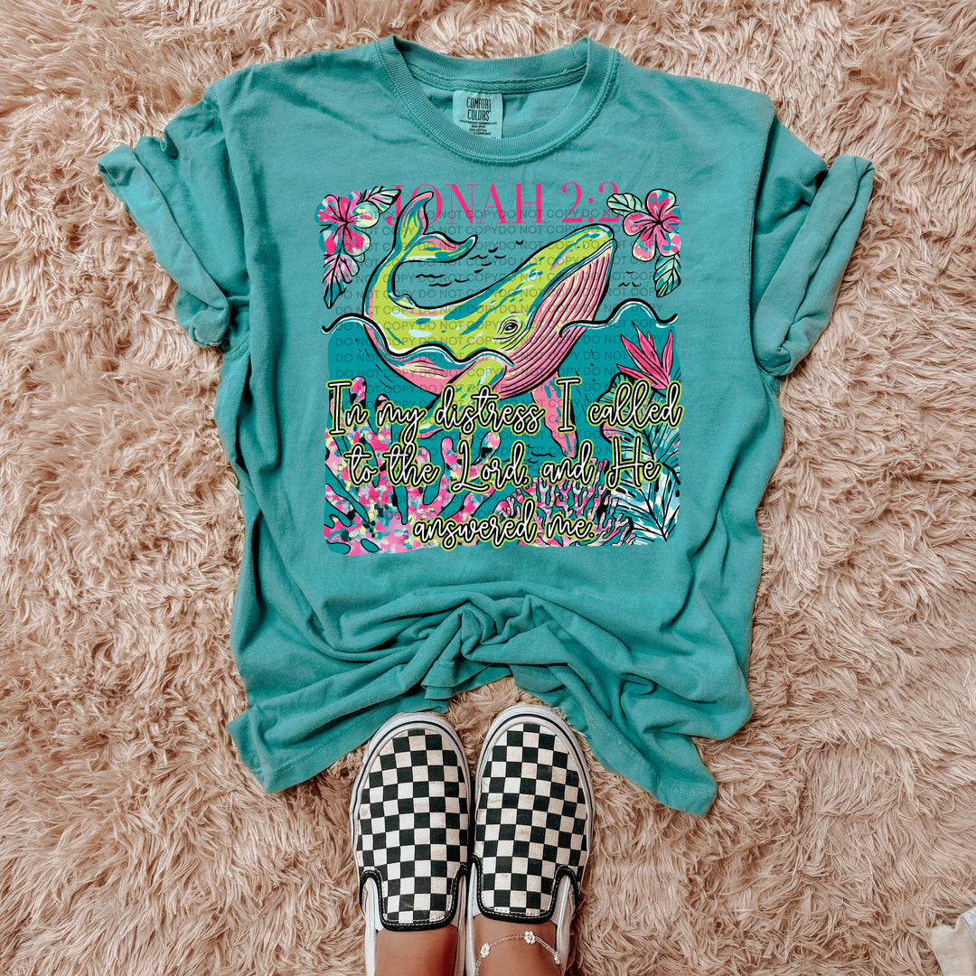 Jonah 2:2 DTF Print