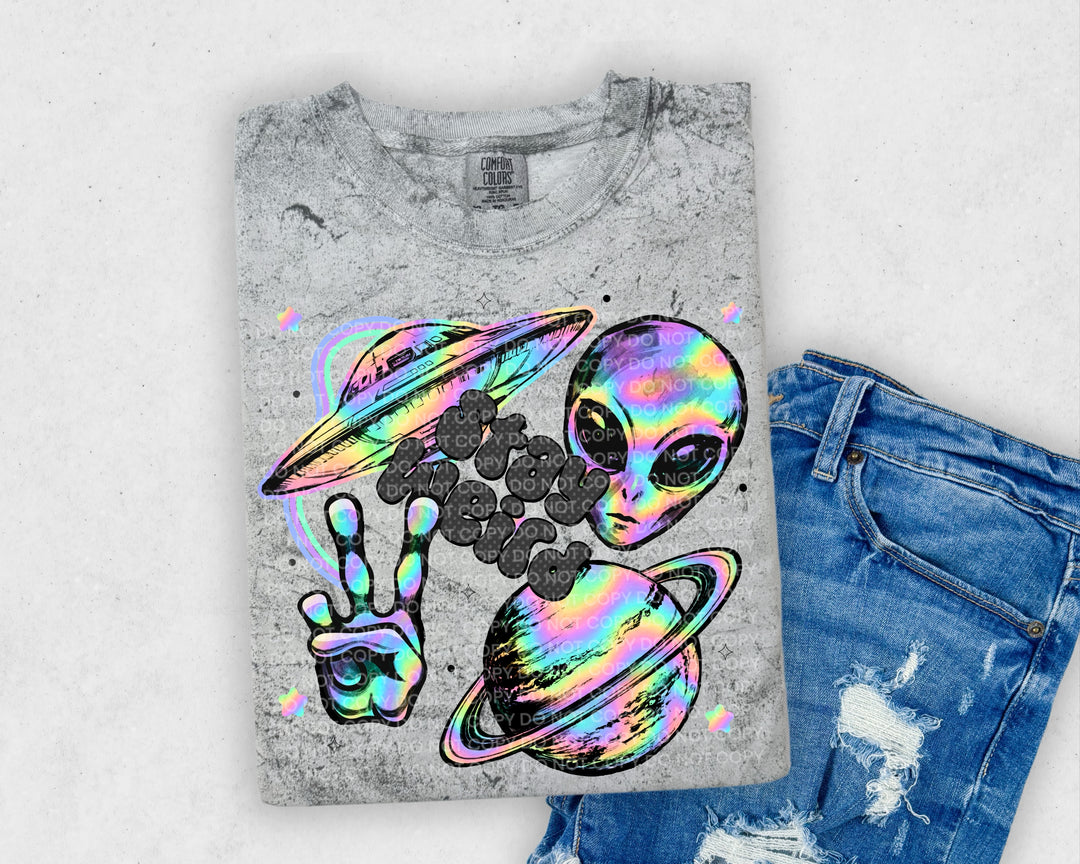 Stay Weird DTF Print