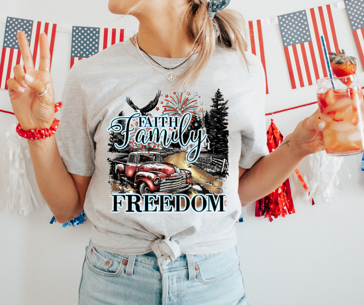 Faith Family Freedom DTF Print