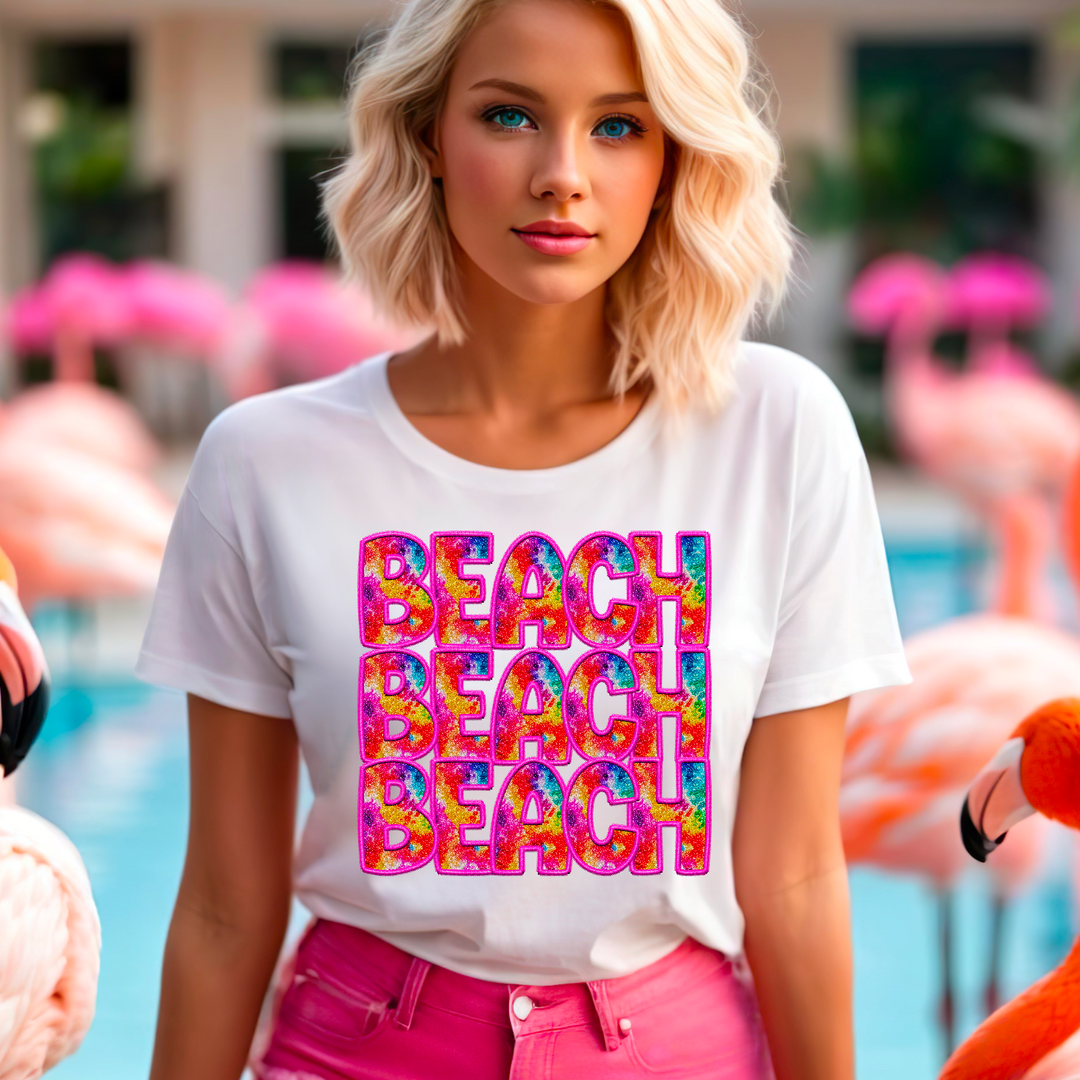 Beach Stacked DTF Print