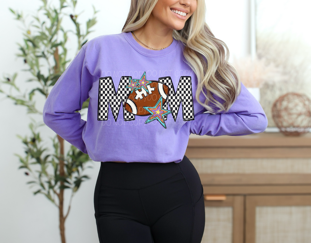 Sports Mom Checks DTF Print