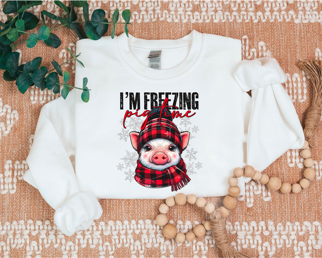 I’m Freezing Pig Time DTF Print