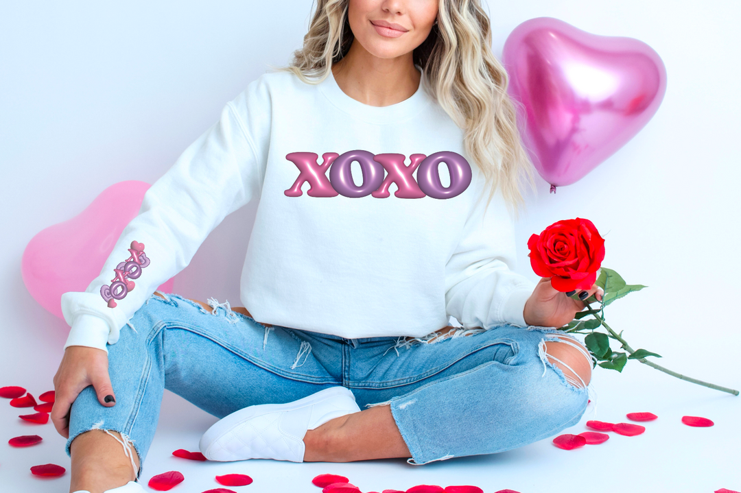 XOXO Faux 3D SLEEVE DTF Print