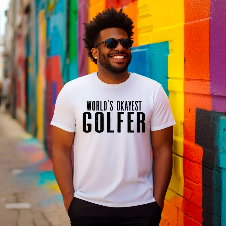 World's Okayest Golfer DTF Print