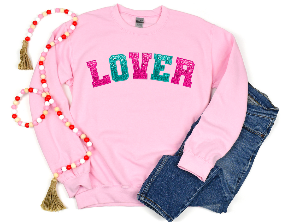 Lover Faux Glitter DTF Print