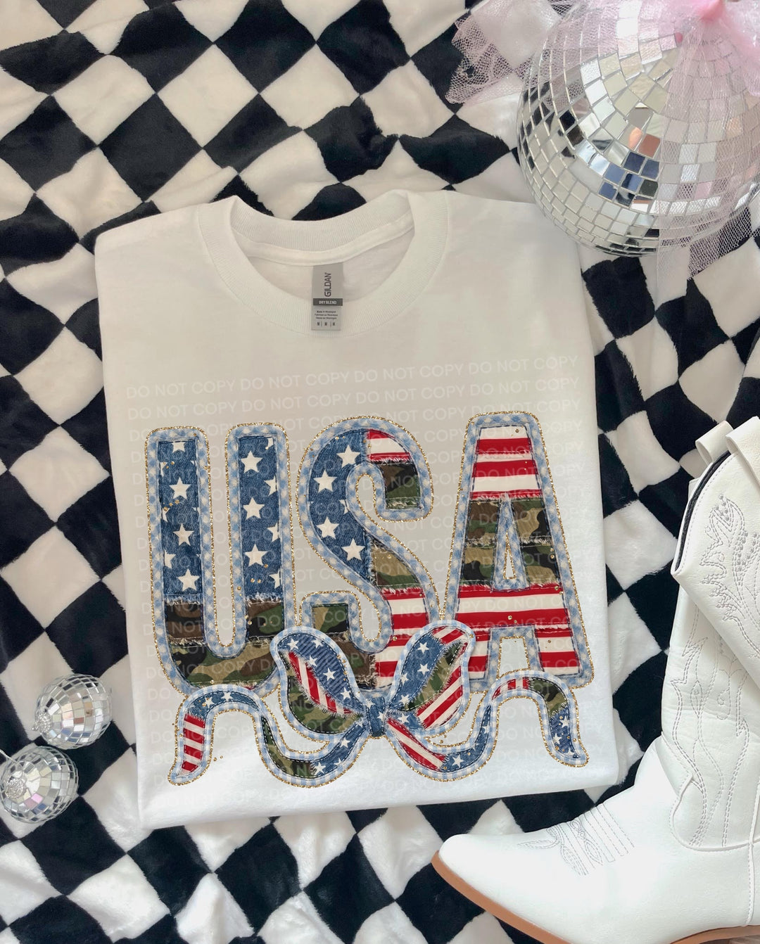 USA Camo DTF Print