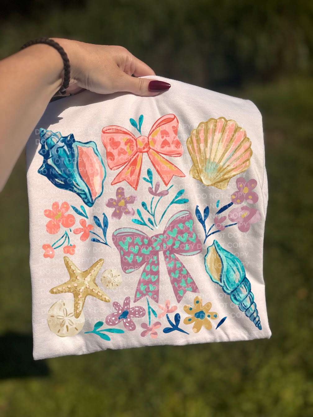 Seashells DTF Print