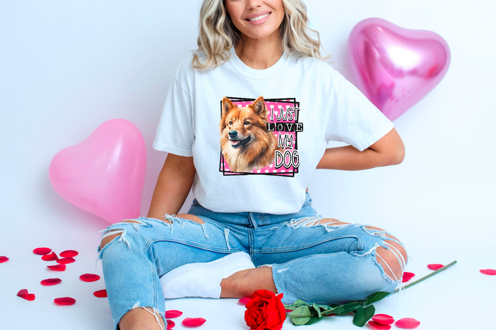 I Love My Dog Valentine DTF Print