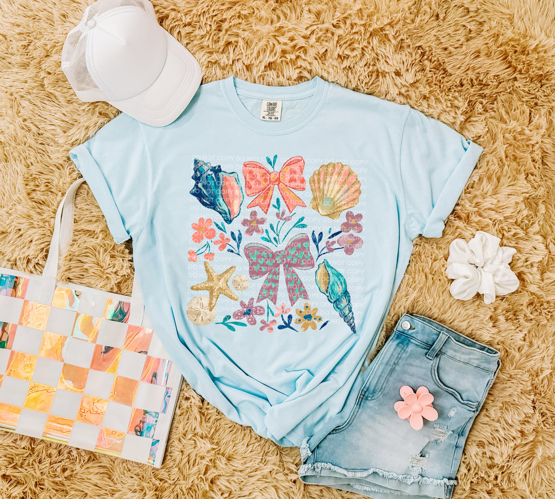 Seashells DTF Print
