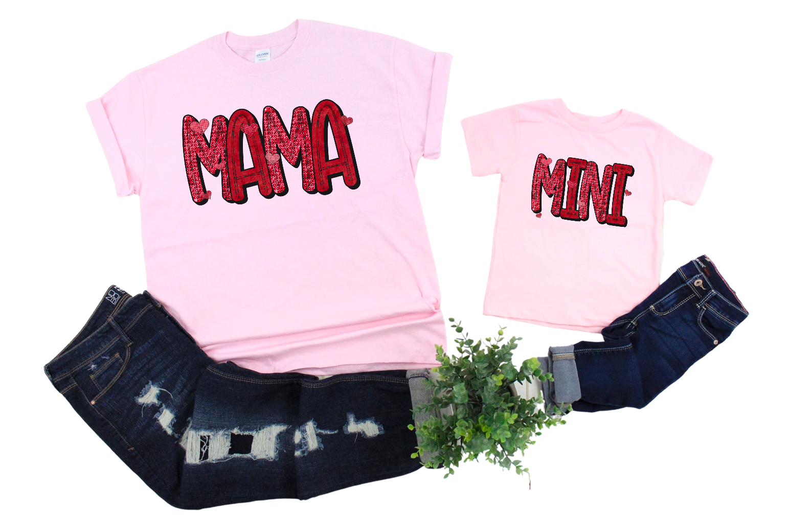 Valentine’s Day Mama and Mini DTF Print