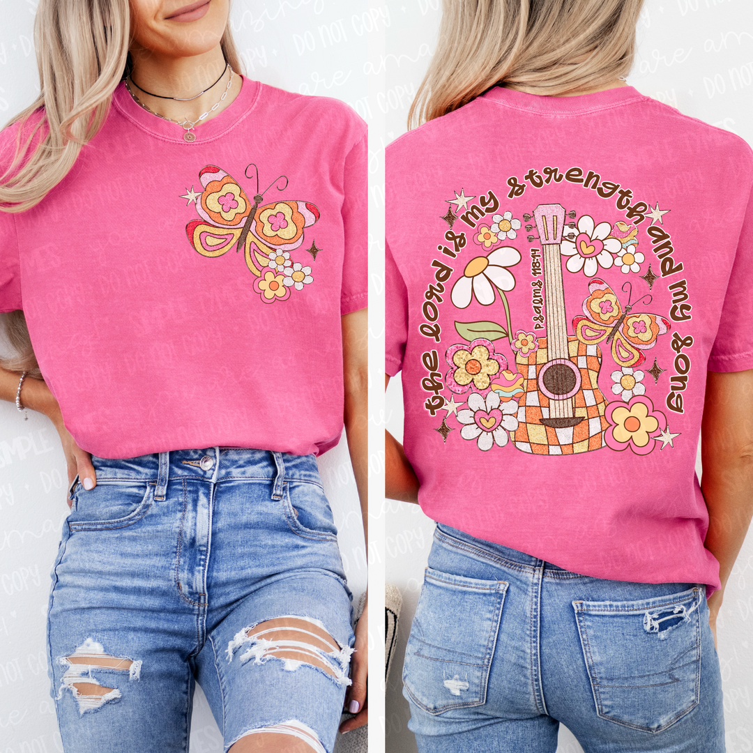 The Lord Is My Strength and My Song DTF Print