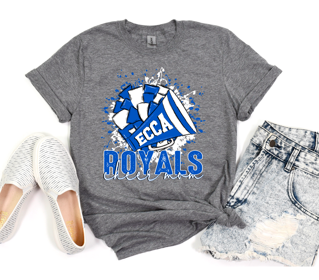 Royals Splatter Cheer Mom DTF Print