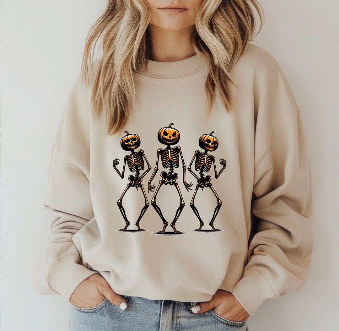 Pumpkin Skeletons DTF Print