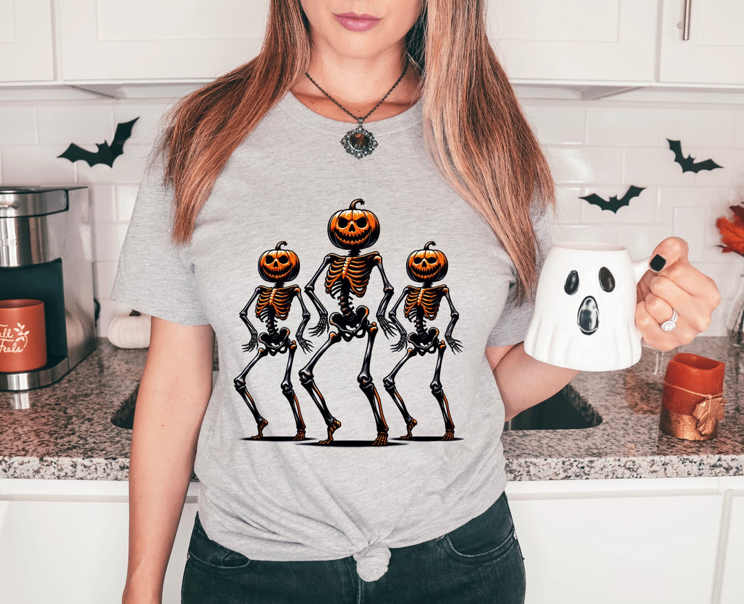 Pumpkin Skeletons DTF Print