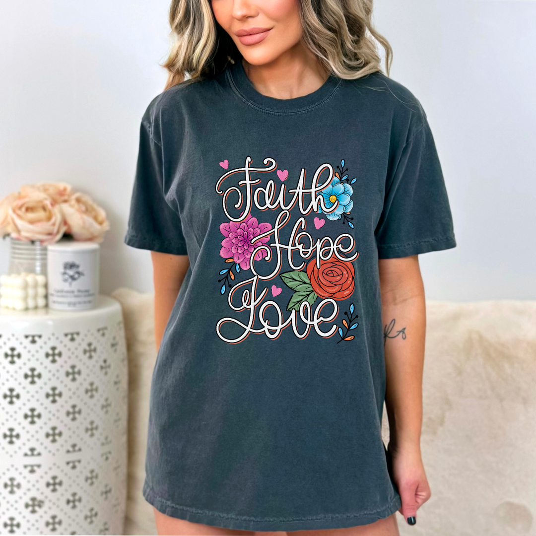 Faith Hope Love DTF Print