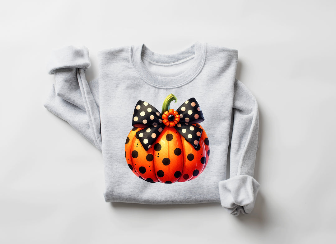 Polka Dot Pumpkin DTF Print