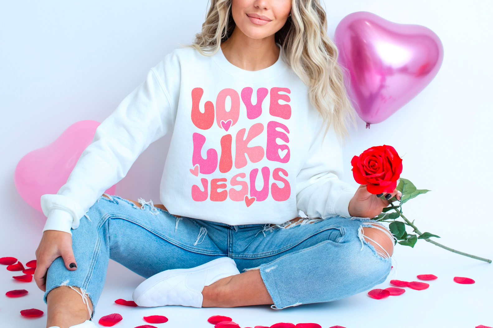 Love Like Jesus Groovy DTF Print