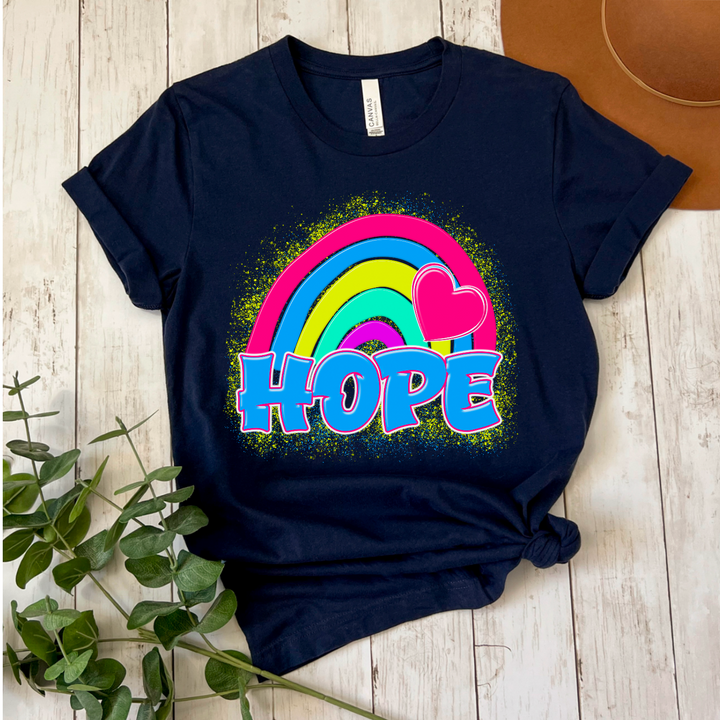 Faith 80s Rainbow DTF Print