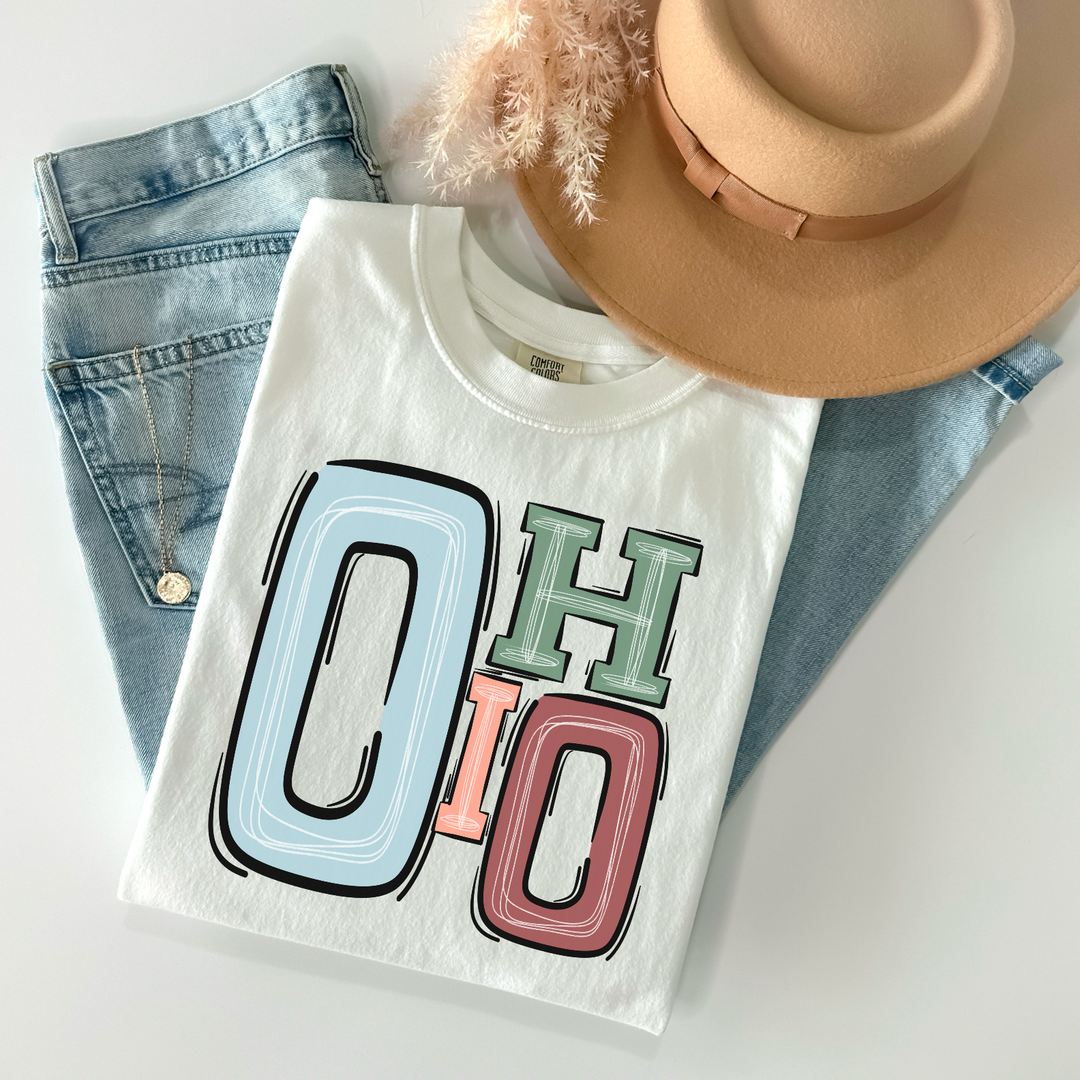 Boho Letter States DTF Print