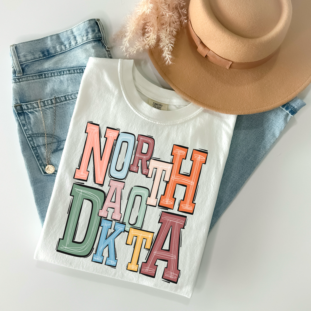 Boho Letter States DTF Print