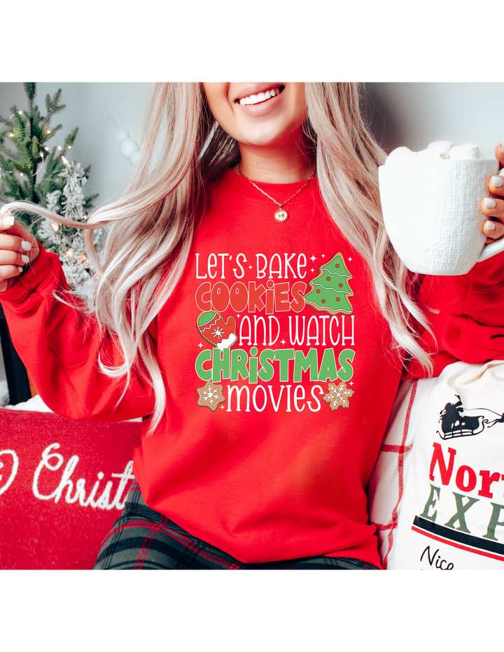 Let’s Bake Cookies And Watch Christmas Movies DTF Print