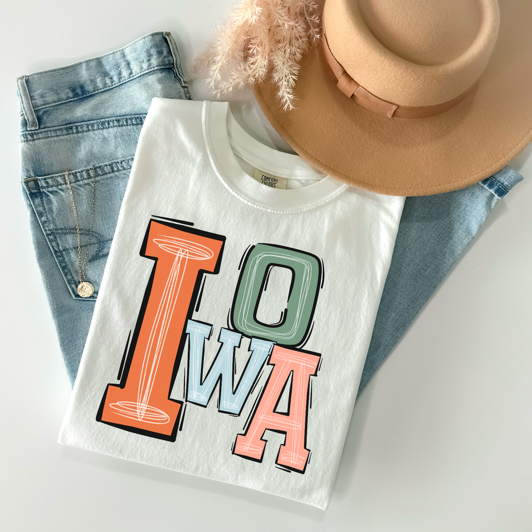 Boho Letter States DTF Print