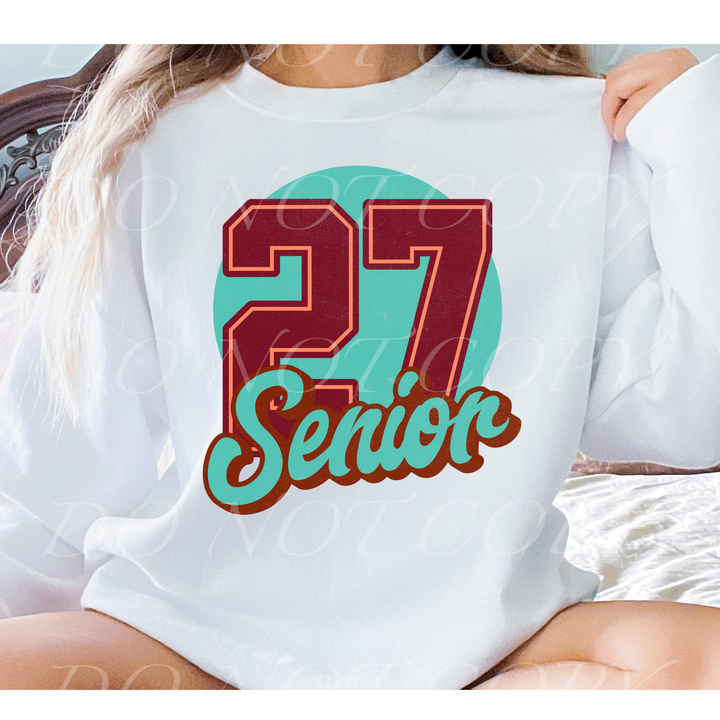 Senior Distressed DTF Print